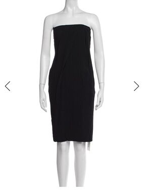 A.L.C. strapless midi Black Dress 0
